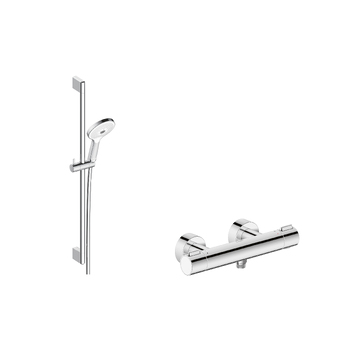 Duravit D022816959 Exposed Thermostatic Shower Pack Chrome