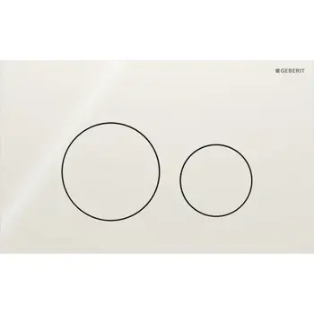 Geberit Sigma 40 115.628.JL.1 Round Glass Dual Flush Plate Sand Grey