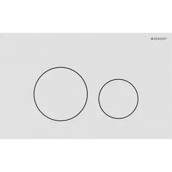 Geberit Sigma 40 115.628.JT.1 Round Dual Flush Plate White