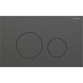 Geberit Sigma 40 115.628.QD.1 Round Dual Flush Plate Black Chrome
