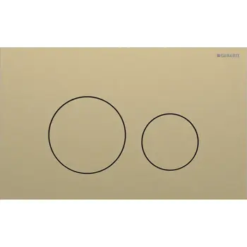 Geberit Sigma 40 115.628.QF.1 Round Dual Flush Plate Brushed Brass
