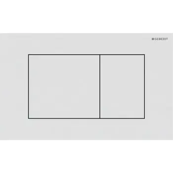 Geberit Sigma 40 115.629.JT.1 Square Dual Flush Plate White