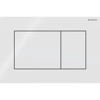 Geberit Sigma01 115.660.11.1 Square Dual Flush Plate White