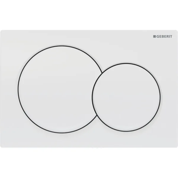 Geberit Alpha01 115.035.11.1 White Alpine Dual Flush Plate