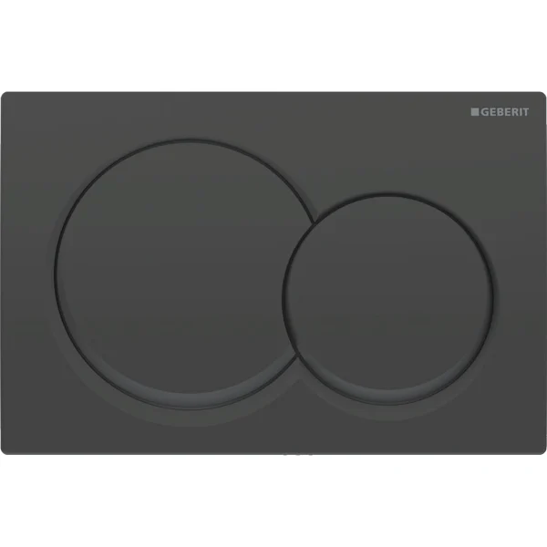 Geberit Alpha01 115.035.14.1 Black Matt Dual Flush Plate