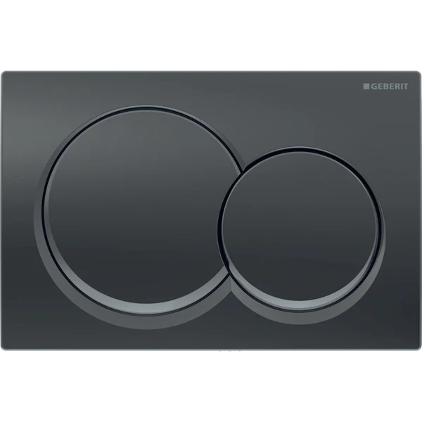 Geberit Alpha01 115.035.QC.1 Black Chrome Dual Flush Plate