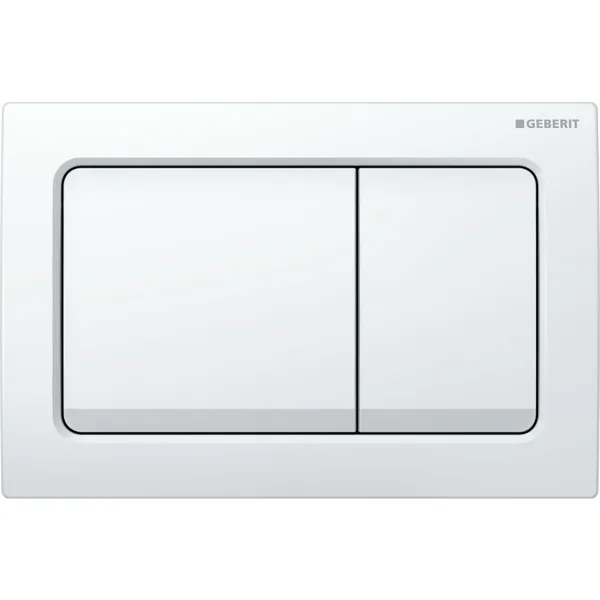 Geberit Alpha01 115.055.11.1 White Alpine Dual Flush Plate