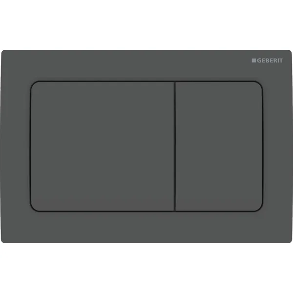 Geberit Alpha01 115.055.14.1 Black Matt Dual Flush Plate