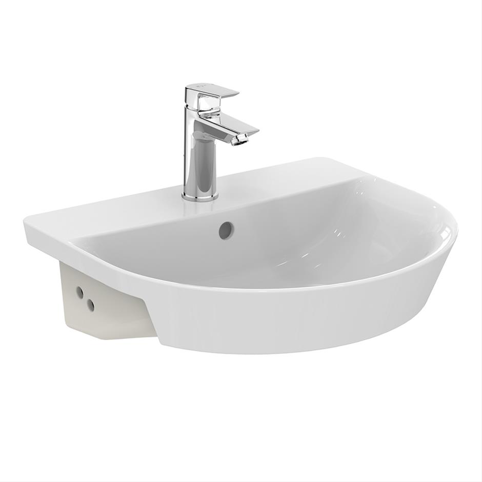 Ideal Standard Connect Air Arc E035801 White 500 Semi Countertop 1 Taphole Basin