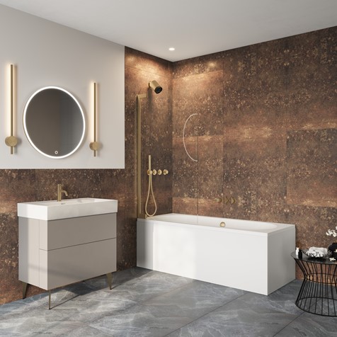 Crosswater | AUBSFC0900 | Bath Screen