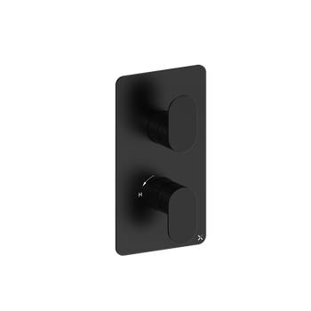 Crosswater Drift DR1500RM 2 Outlet 2 Handle Shower Valve Matt Black