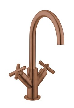 Crosswater MPRO PRC110DNBZ Crosshead Basin Monobloc Brushed Bronze