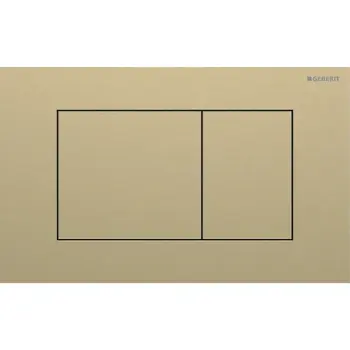Geberit Sigma 40 115.629.QF.1 Square Dual Flush Plate Brushed Brass