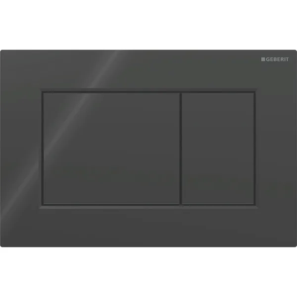 Geberit Sigma01 115.660.DW.1 Square Dual Flush Plate Black