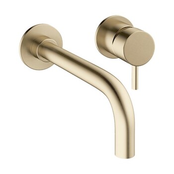 Crosswater MPRO PRO120WNF Wall Mounted 2 Hole Set Brushed Brass