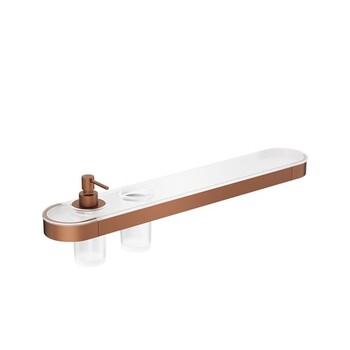 Crosswater Velo VE040BZ 60cm Dispenser Shelf Brushed Bronze
