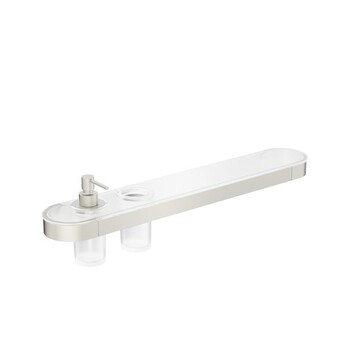 Crosswater Velo VE040V 60cm Dispenser Shelf Stainless Steel Effect
