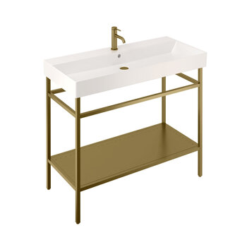 Britton Shoreditch FRAME204 Frame Stand For 1000 Basin Brushed Brass