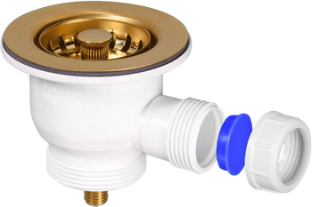 McAlpine MBS85PVD 85mm 1.5 Inch Mini Strainer Waste PVD Gold