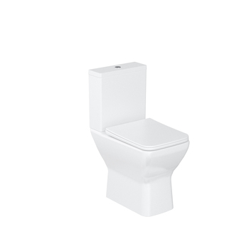 Britton SHR.048 Shoreditch Square Close Coupled Rimless Pan And Soft Close Seat