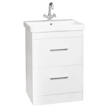 Kartell OPT600DR-WT Options 24 600mm 2 Drawer Unit White